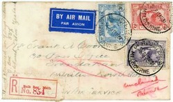 Australia SG#122,#121,#123-MELBOURNE-19/MR/31-REGISTERED(label)-AIR ...
