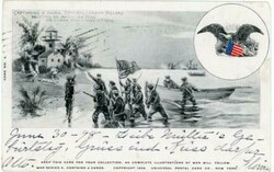 Sc#281-BROOKLYN N.Y.-JUL/1/98-BICOLOR ILLUSTRATED SPANISH AMERICAN ...