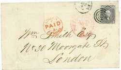 Sc#78b(single frank)-PHILADELPHIA PA-AUG/4/1865-TO ...