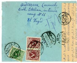 ITALIAN CIVILIAN INTERNEE-BRITISH CAMP `No.16` EL FAYED EGYPT-WWII ...