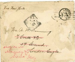 Colombia Sc#202(block of 25)-BARRANQUILLA(indistinct blue cancel)-TO ...