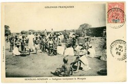 Senegambia & Niger Sc#5(single frank)-TOMBOUCTOU-25/MAI/05-Postcard ...