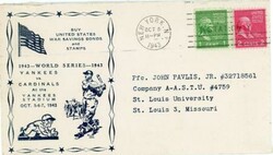 WORLD SERIES-1943-FIRST GAME-SC#804,#806-NEW YORK N.Y ...