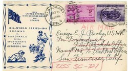 WORLD SERIES-1944-FIFTH GAME-SC#924,#925-NEW YORK N.Y. STA ...
