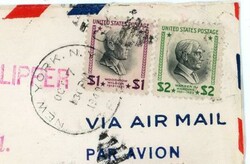 $1 & $2 PREXIES-Sc#832,#833,#C22-NEW YORK N.Y.-OCT/7/1940-AIR ...