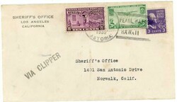 PREXY ISSUE-Sc#807-PERFIN-SHERIFF`S OFFICE-LOS ANGELES ...
