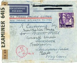Netherlands Indies-Sc#186(single frank)-SINGARADJA 2/1/41-WWII ...
