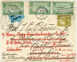 Sc#C21(single,pair)FOURTH BUREAU ISSUE-Sc#560-TRANSPACIFIC ...