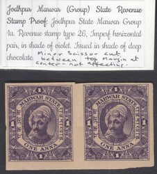 3259: Indien Staaten allgemein - Stempelmarken