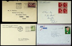 Australia set of 10 variously cancelled covers/ QEII Coronation FDC ...