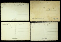 Algeria set of 4 unused PPC depicting Ghardaia Alger, Market scene, ...