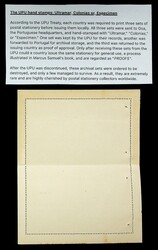 French Dahomey & Dependencies 15c unused letter card Proof h/s ...