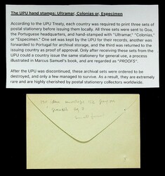 French Ivory Coast 15c unused envelope Proof h/s “ULTRAMAR” by ...