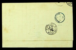 France 1879 Sage 2v on cover from Bordeaux via Marseille to Mauritius
