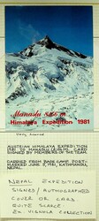 Nepal 1981 Austrian Himalaya Expedition to Manaslu w/ portraits of ...