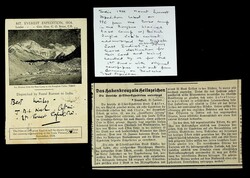 India 1924 KGV 1½a Mt. Everest Expedition Base Camp Rongbuk Valley ...