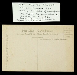 India Ruling Princes scarce unused UPU PPC depicting Maharajas of 6 ...