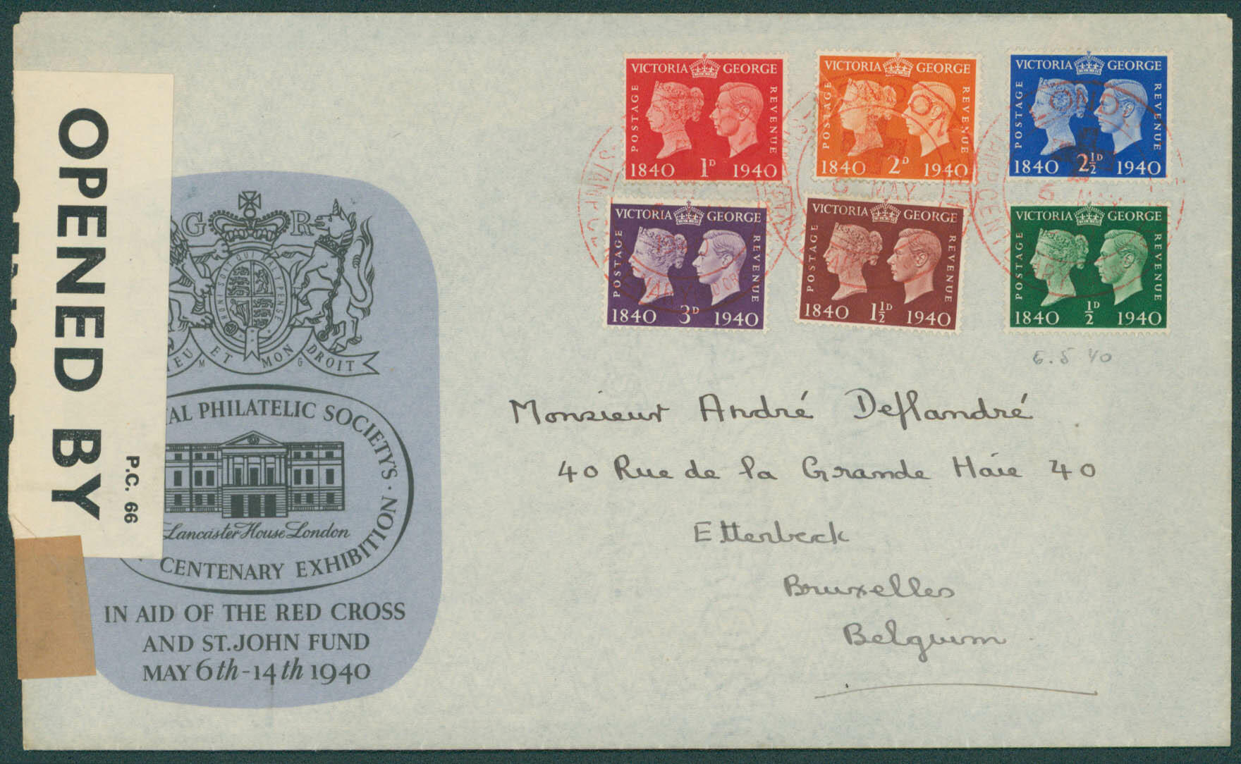 1940 Grande-Bretagne - Yv. 227 à 232 - Centenaire du Timbre - ...