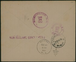 1941 170-181-221-224-226 obl Léopoldville 17/11/41 vers Washington. ...