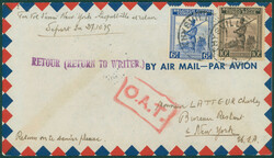 1850: Belgian Congo - Airmail stamps