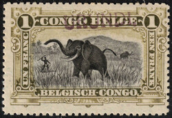 1919 16B à 22B X 'Surcharges du Havre'. La série de 7 valeurs ...