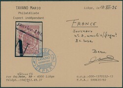 1869 Journaux Yv. 9 oblitéré sur fragment. Certificat photo Mario ...