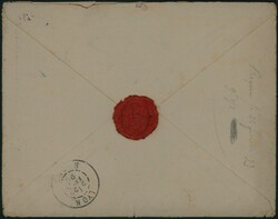 1899 Yv. 13x2-15x3 obl 21/2/99 en rec vers Lyon, càd verso 22/2