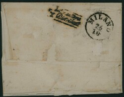 1853 Lombardo-Vénétie - Yv. 3, très bien margé, annulé par ...