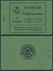 1930 Rundskuedagen 6 septembre 1930 - Carnet 2 kr XX (8x5 öre vert ...