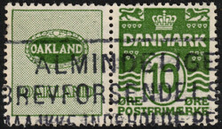 1927 Danemark - Mi R8 oblitéré, timbre publicitaire, cote 380?