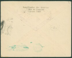 1930 Brésil - Yv. 203-PA 18 obl Rio de Janeiro 24/5/30 par avion ...