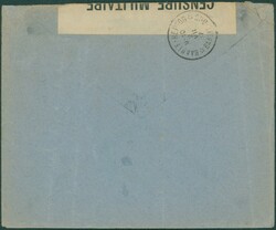 1917 135/6 obl PMB 4 16/6/17 en SM vers Baarle-Duc. Bande et cachet ...