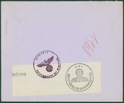 1940 430 obl Bruxelles 25/IV/40 vers Johannesburg, Afrique du Sud. ...