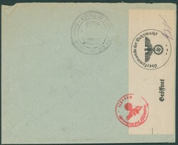 1940 430x2 obl Brugge 10/V/40 en rec, lettre de mobilisation envoyée ...