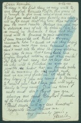 1944 EP 1F obl Bruxelles vers l'Angleterre. Texte au verso. Contrôle ...