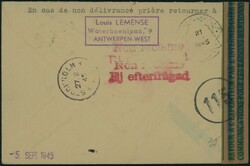 1945 678A-682A-692 obl Antwerpen 30/7/47, 1er vol d'essai ...