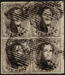 1810260: 比利時 1851 獎章無框水印郵戳