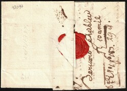 1794 LAC datée du 20/3/1794, griffe en noir '96/Liège', manuscrit ...