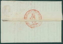 1796 Circulaire illustrée datée de Gand 18 germinal an 4 du ...