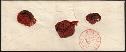 1857 Enveloppe chargée obl Neufchâteau 30/7/1857 + P.P. vers ...