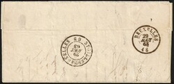 1865 LAC de Malines vers Bruxelles. Manuscrit 'lettre saisie' ...