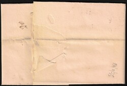 1836 LAC de Barvaux, càd T 18 du 24/11/1836 + griffe CA, vers Durbuy