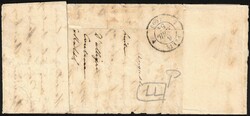 1851 5 margé obl P 83 + càd Mons 5/4/1851 et PD sur LAC vers Paris. ...