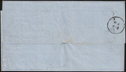 1862 11 touché interpanneaux bord inférieur obl P 59 + càd ...