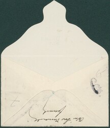 1911 74-75 obl Bruxelles 4/2/1911 sur petite env illustrée verso ...