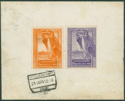 1910 74-82/3-84-86-89-91 obl Bruxelles Exposition 21/6/1910 en expres ...