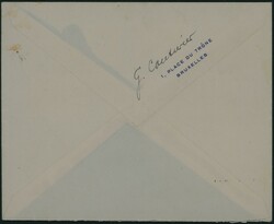 1932 356 à 362 obl Bruxelles 9/12/1932 vers le Grand Duché de ...