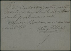 1886 EP 10c obl Verviers(Station) 3/7/1886 + griffe linéaire Montzen ...
