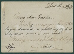 1898 EP 10c + 71/3 obl Bruxelles 18/4/1898 en expres vers Schaerbeek. ...