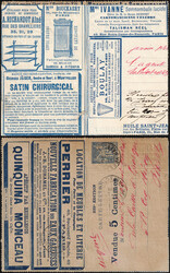 1888 Type Sage 15c bleu - EP publicitaire 'La Missive/Paris' 335è ...